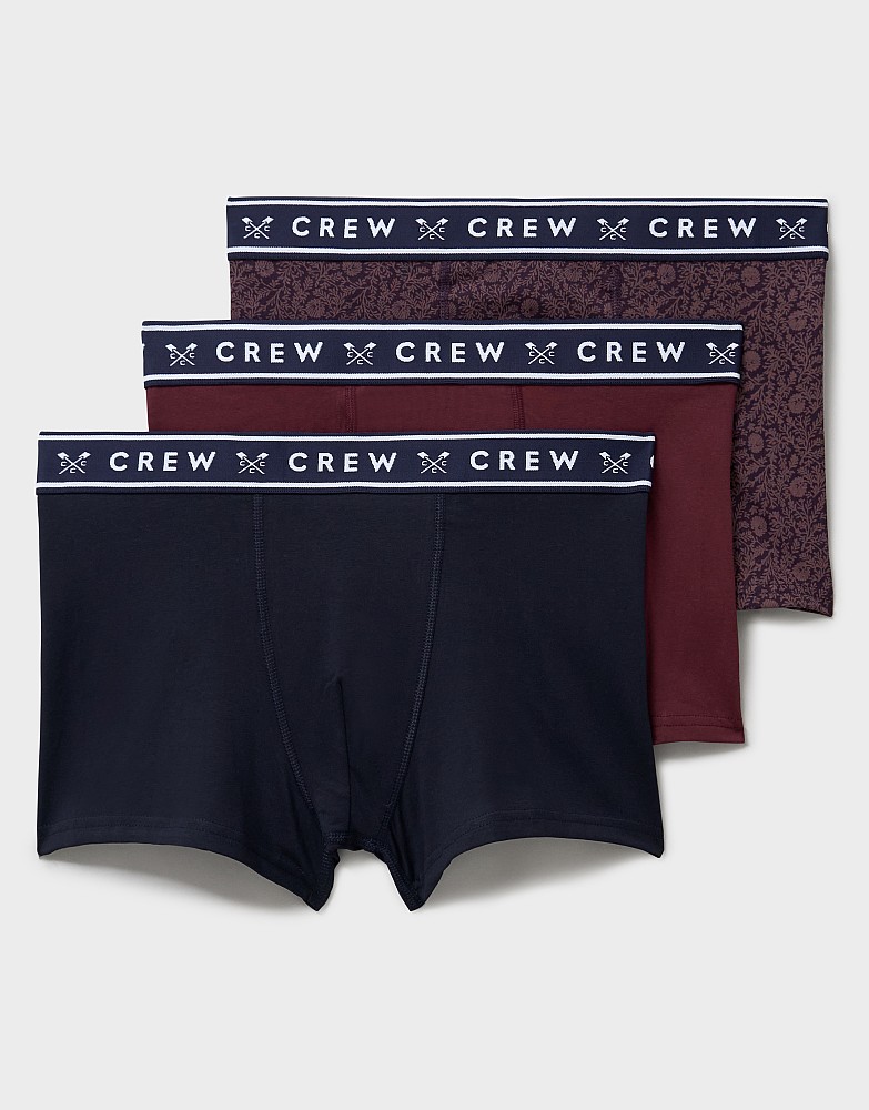 3-Pack Boxer Brief in Navy and Burgundy