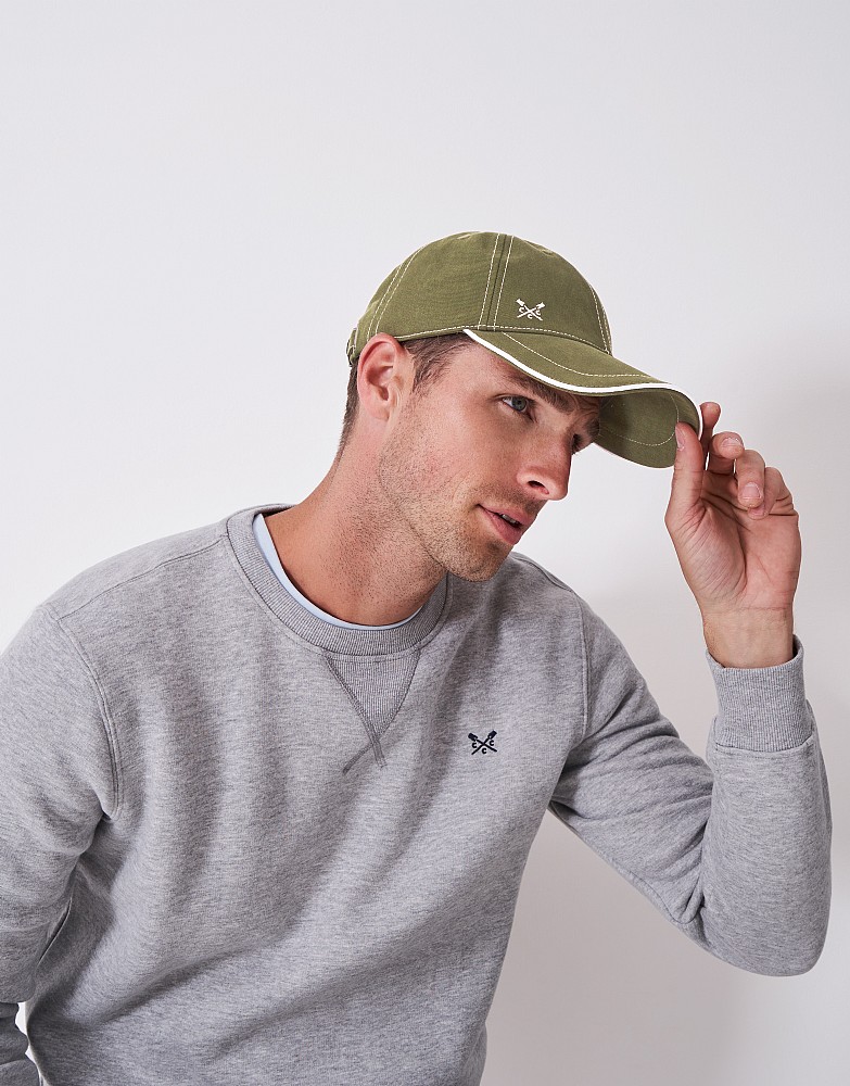 Piped Cap in Khaki