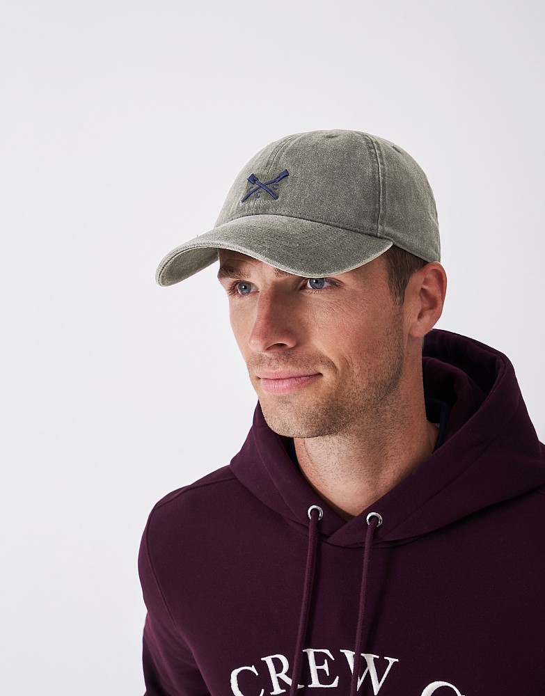 Crew Garment Dye Cotton Cap in Green