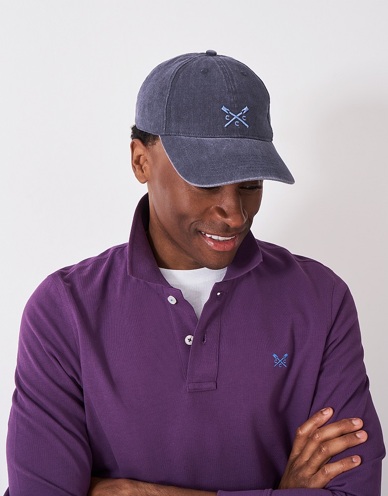 Crew Garment Dye Cotton Cap in Navy