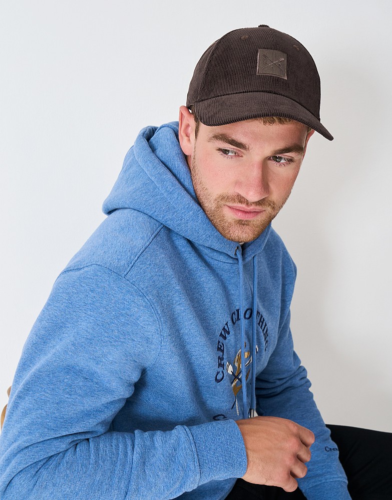 Cotton Corduroy Cap in Chocolate Brown