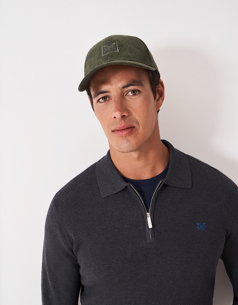 Cotton Corduroy Cap in Khaki