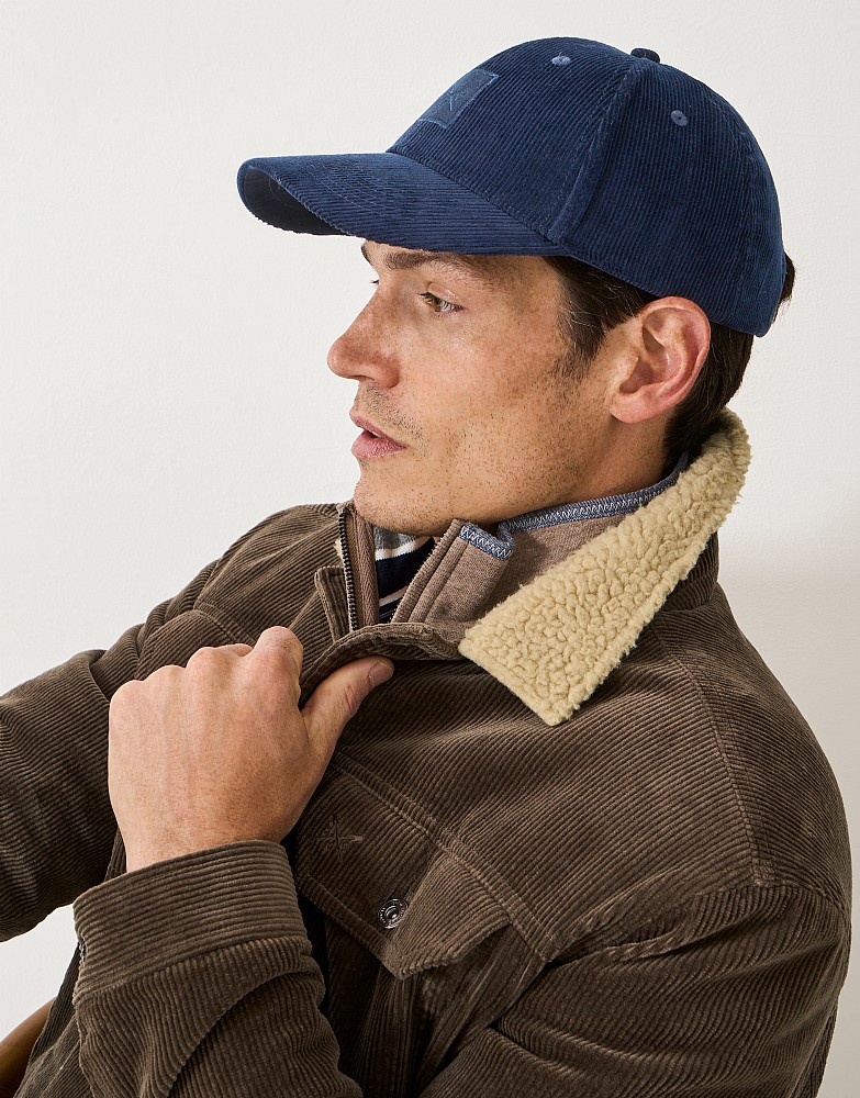 Courduroy Cap in Navy