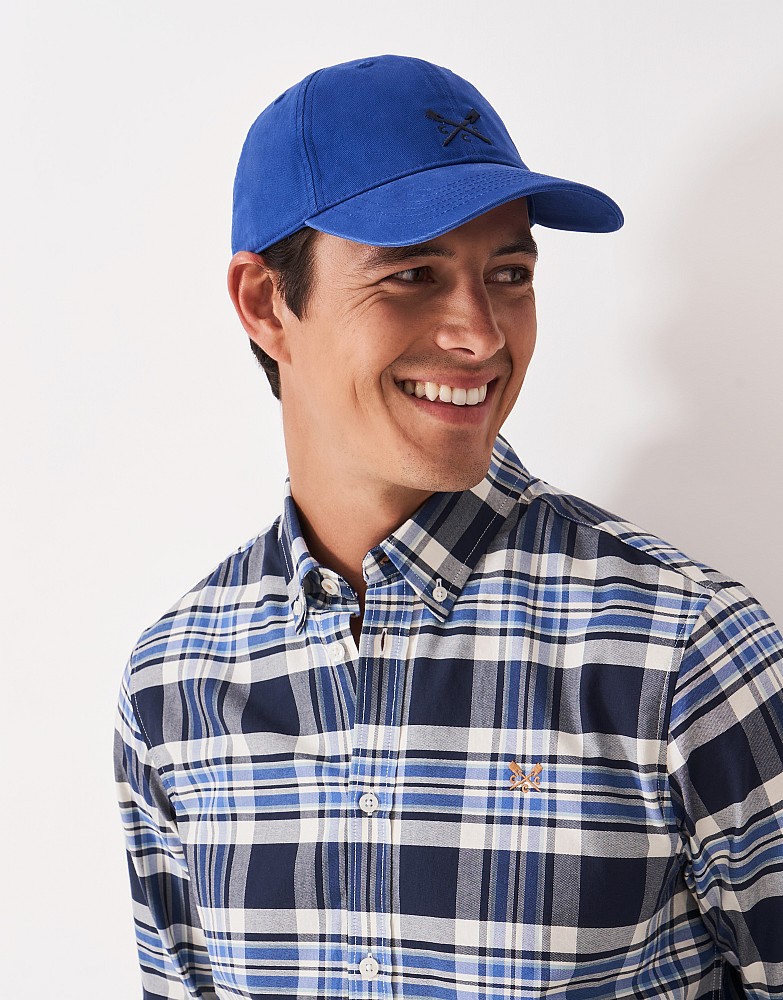 Cotton Crew Cap in Bright Blue