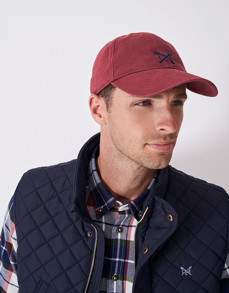 Cotton Crew Cap in Burgundy