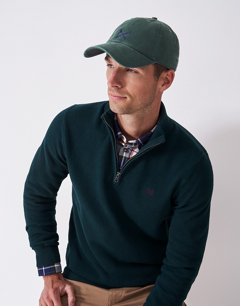 Cotton Crew Cap in Green