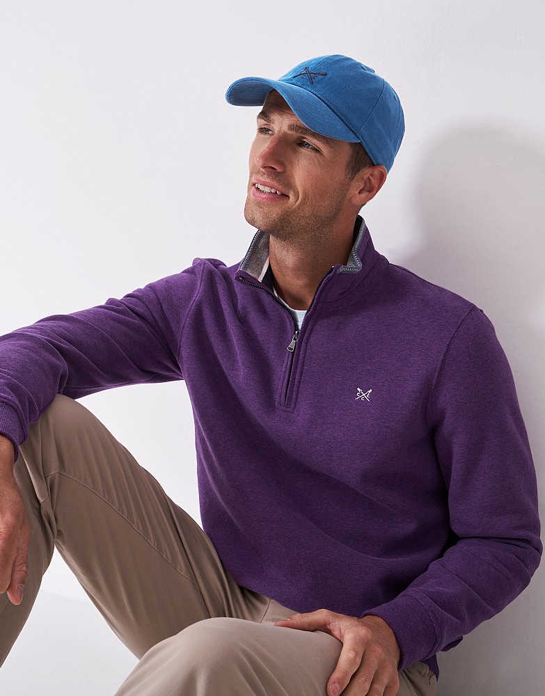 Cotton Crew Cap in Blue