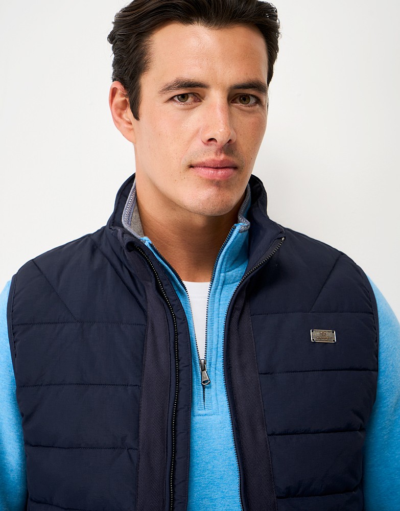 Bramham Padded Gilet in Navy