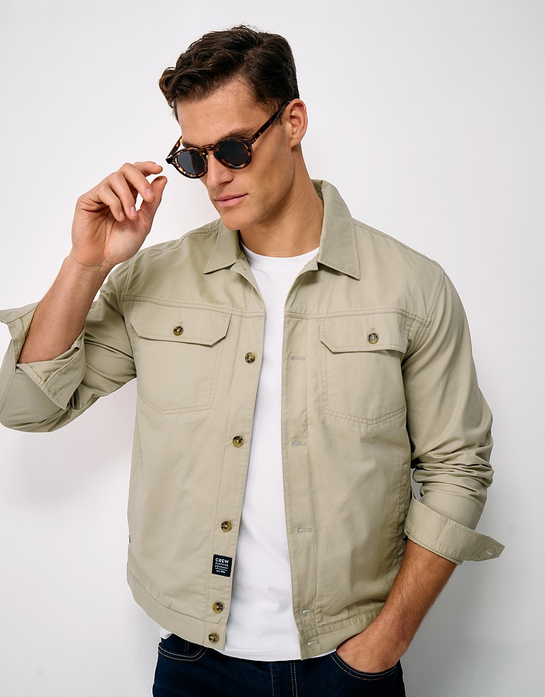 Sandley Twill Jacket in Stone