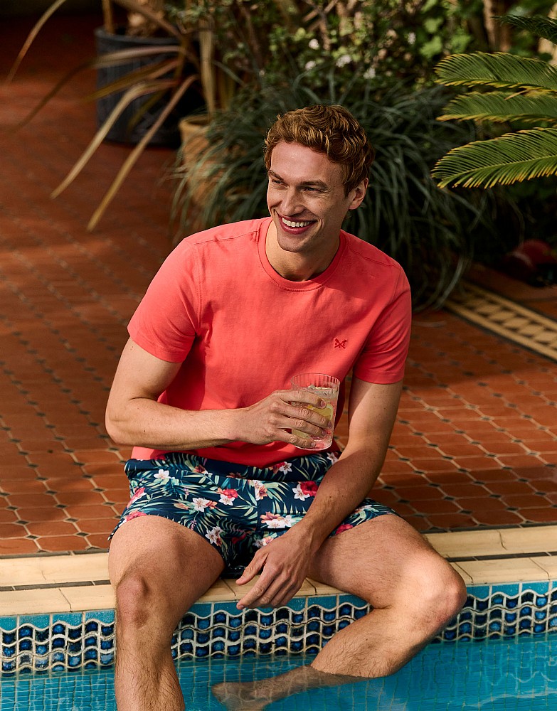 Crew Classic Tee in Coral