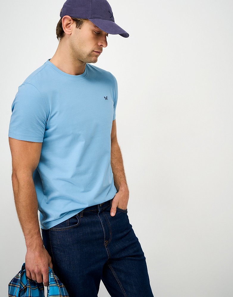 Crew Classic Cotton Tee in Light Blue