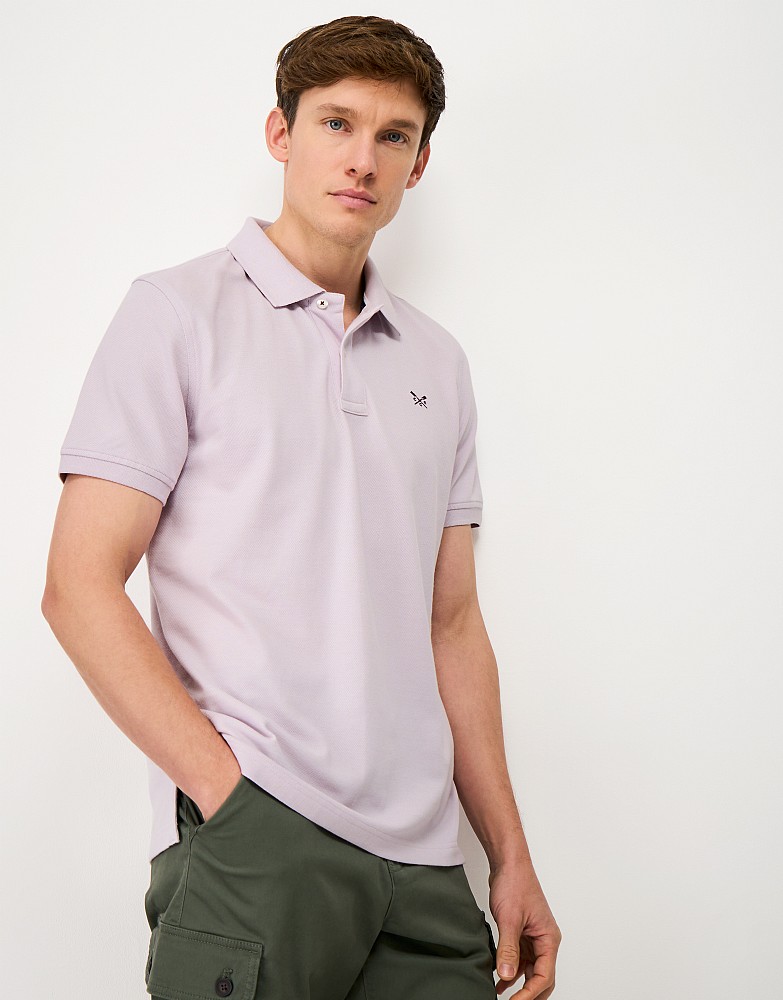 Classic Cotton Piqué Polo in Pink