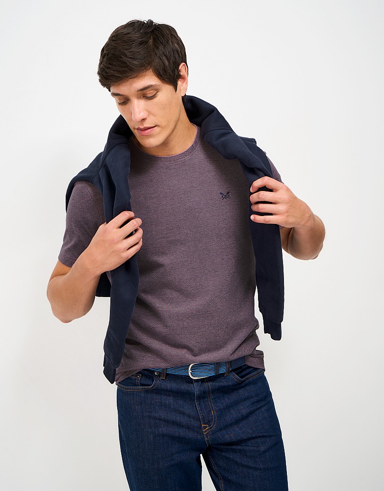 Oxford Cotton Tee in Dusky Pink