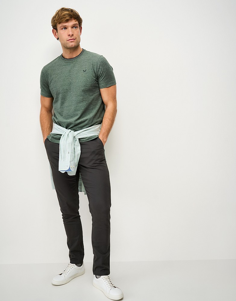 Oxford Cotton Tee in Dark Green
