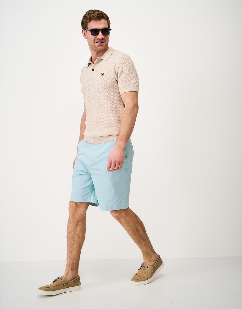 Bermuda Chino Stretch Shorts in Blue Haze