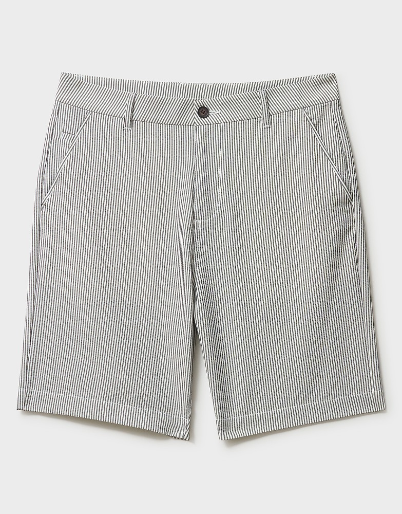 Men's Seersucker Short in Green from Crew Clothing Company