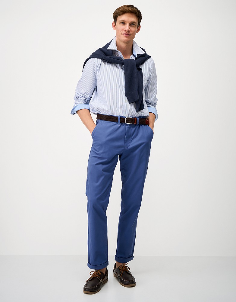 Slim Chinos in Bright Blue