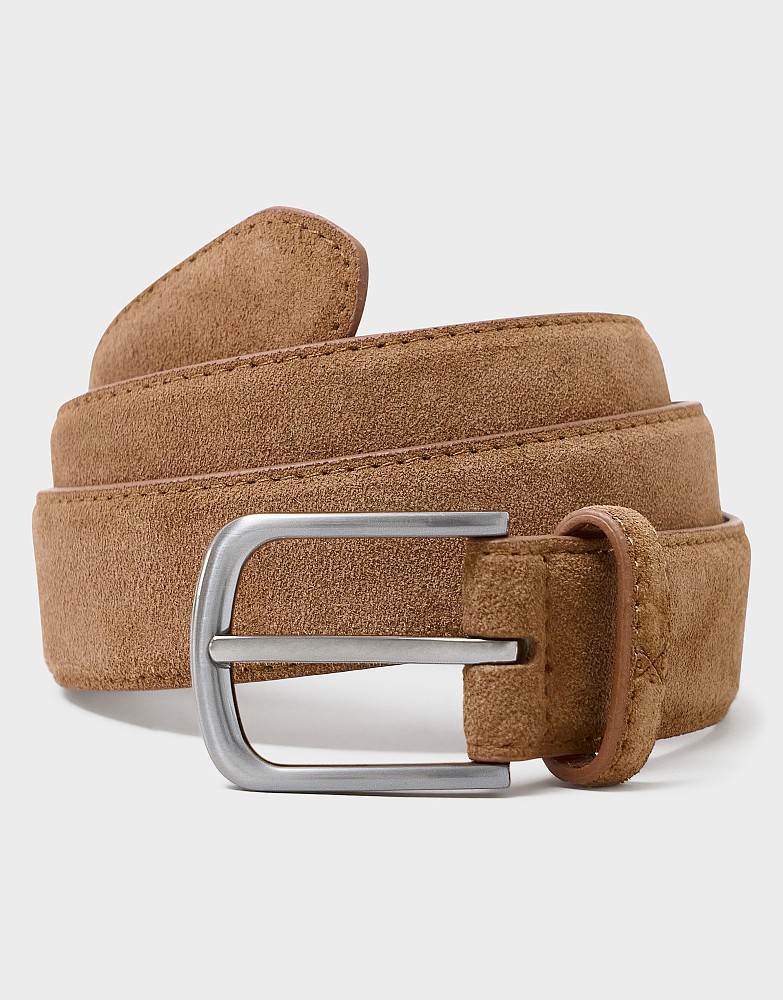 Smart Suede Belt in Tan