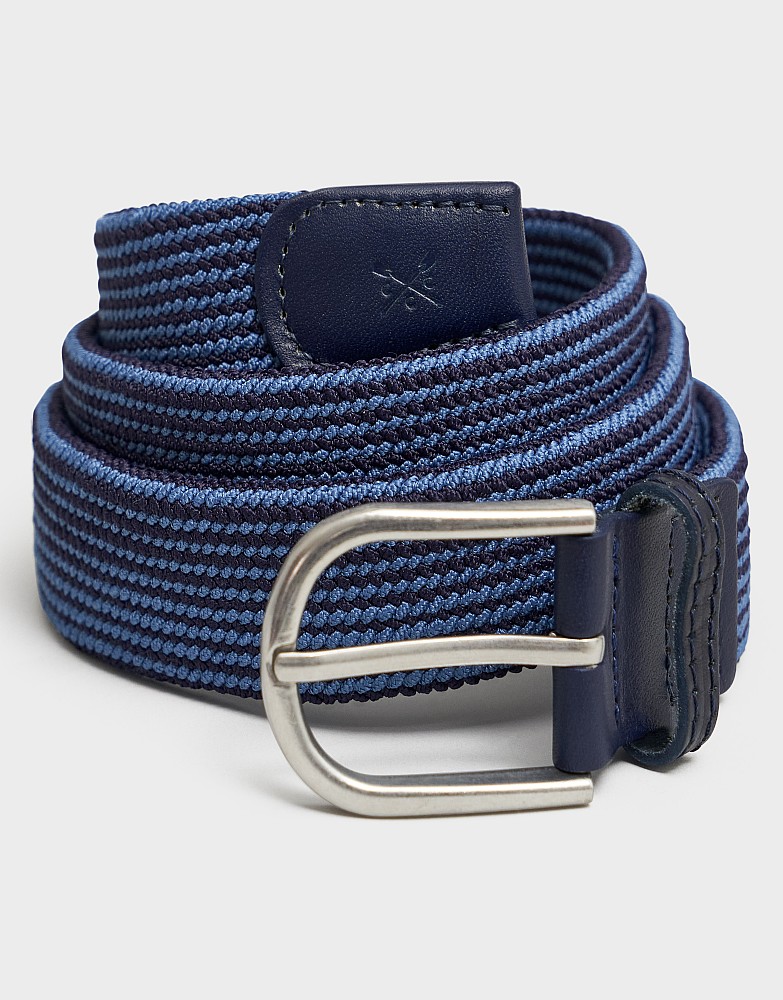 Stretch Woven Belt in Blue