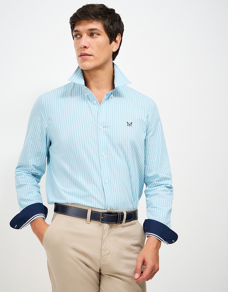 Contrast Stitch Belt in Navy