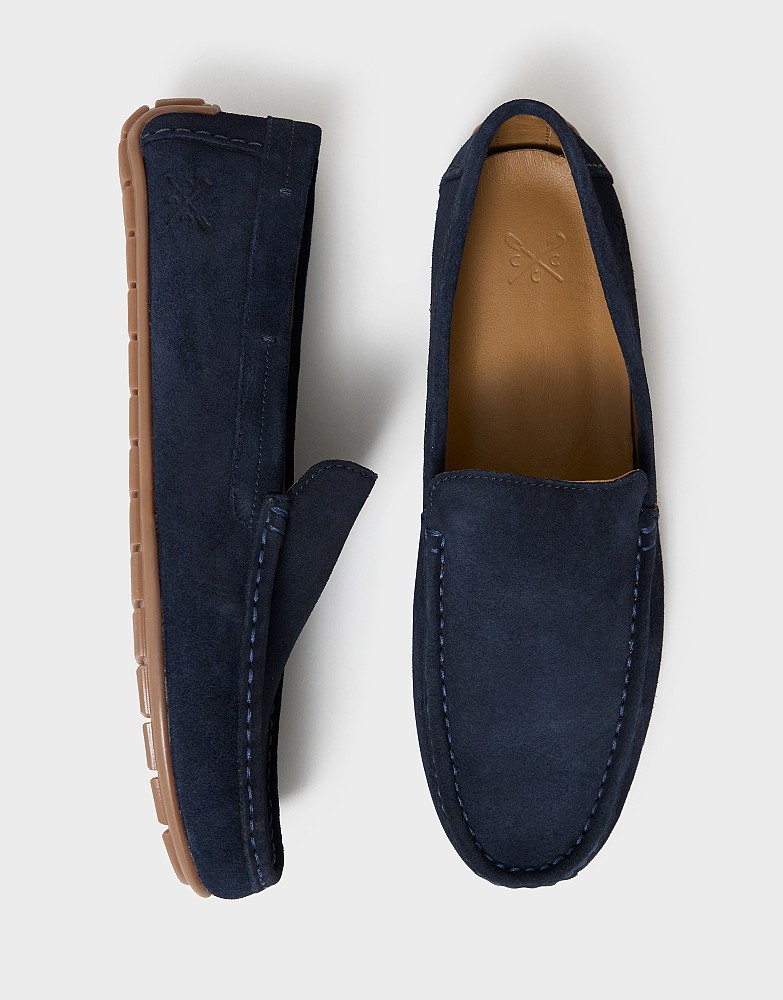 Suede Drivers in Navy