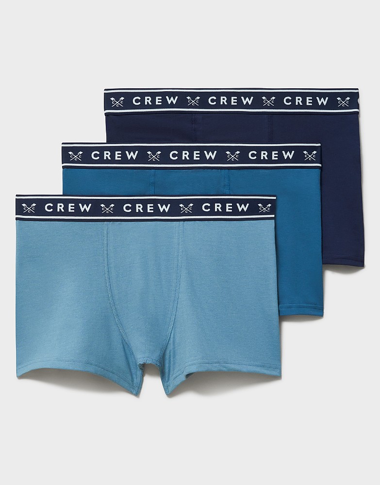 3 Pack Jersey Boxer Briefs in Blue