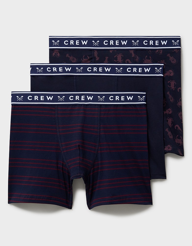 3 Pack Jersey Boxers in Navy