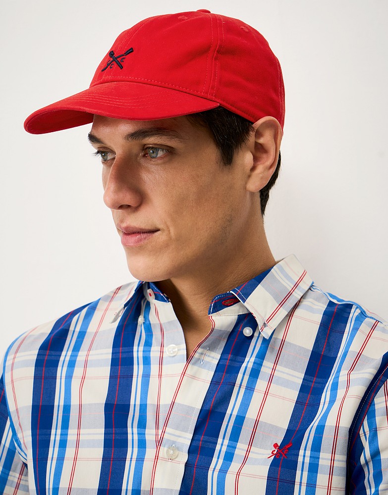 Crew Cotton Cap in Red