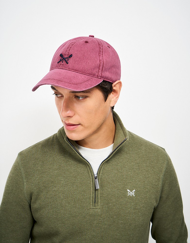 Garment Dye Cap in Burgundy Red