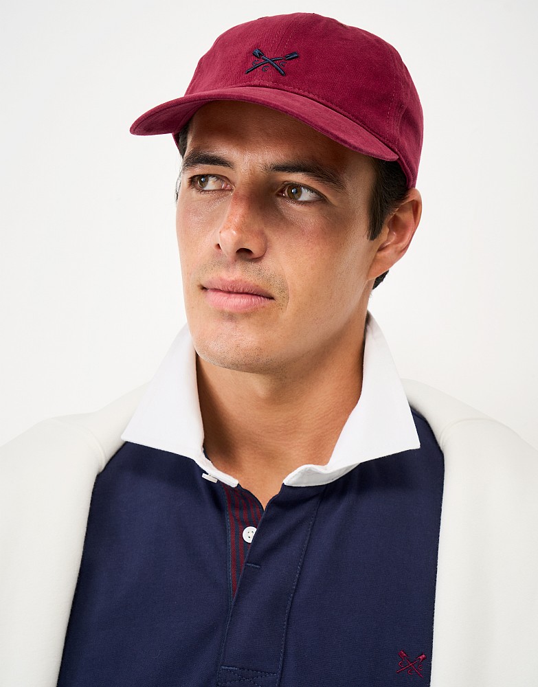 Crew Vintage Cap in Burgundy Red