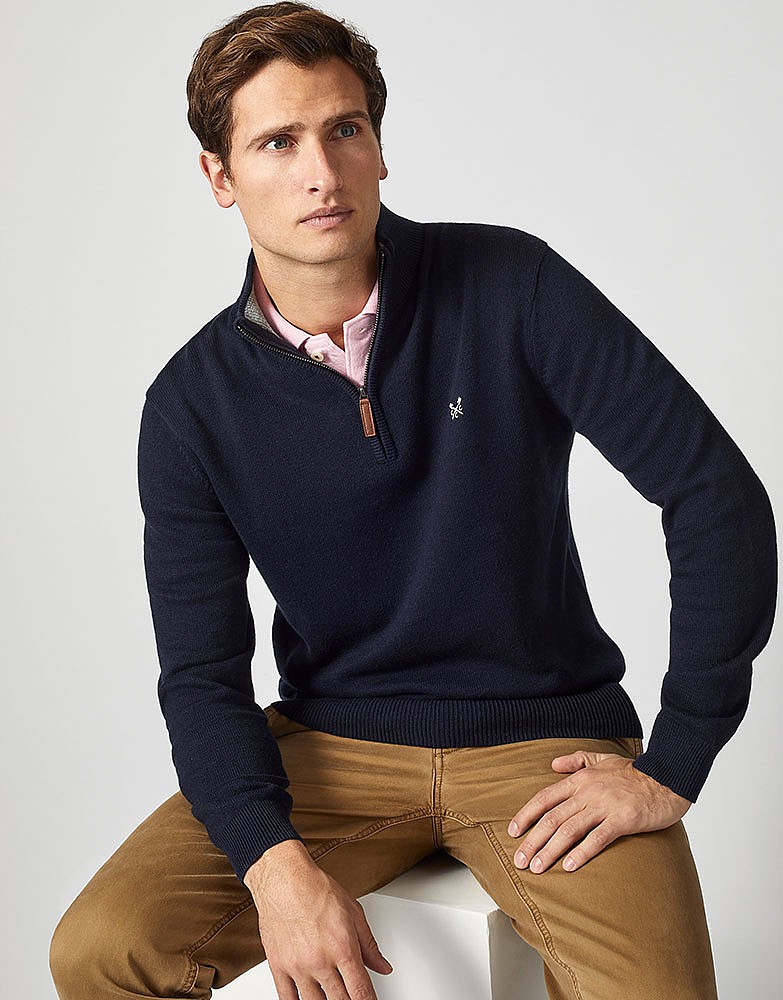 Classic Half Zip Knit Jumper