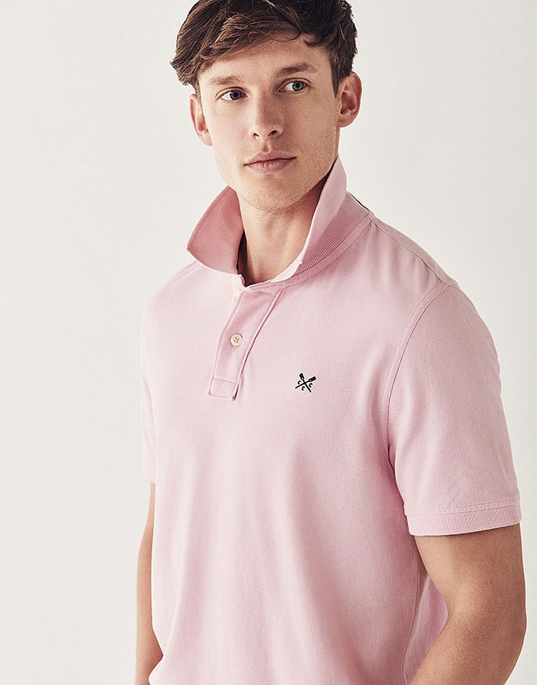 Classic Pique Polo Shirt In Classic Pink