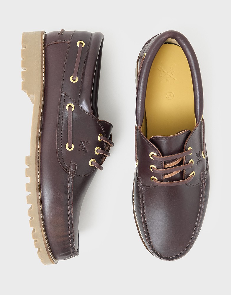 Winter Deck Shoe in Burgundy