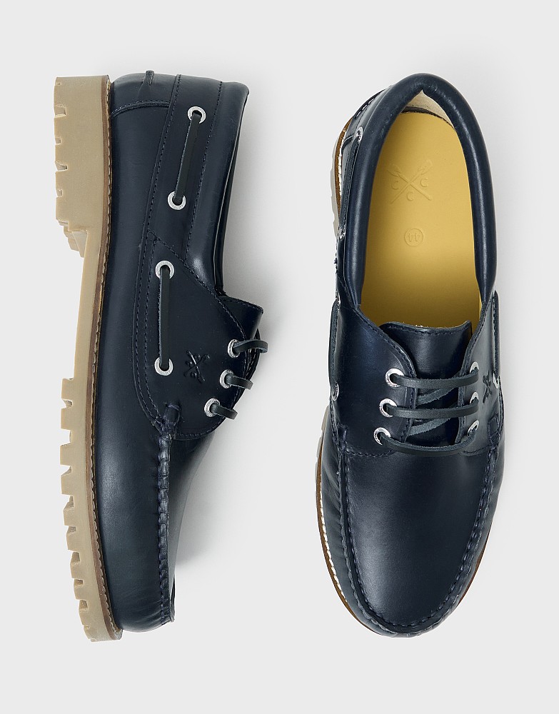 Winter Deck Shoe in Navy