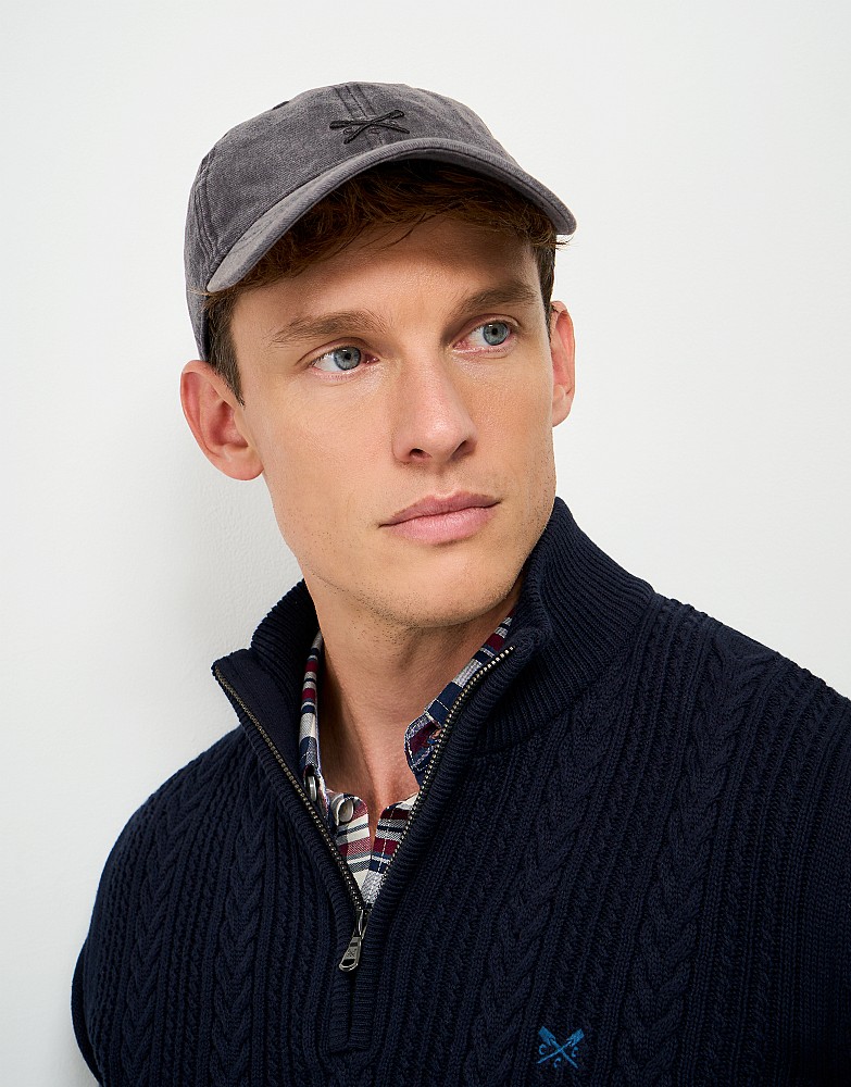 Garment Dyed Classic Cap in Black