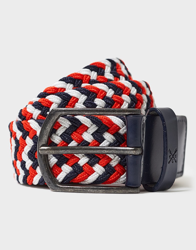 Men's 3 Colour Woven Belt from Crew Clothing Company