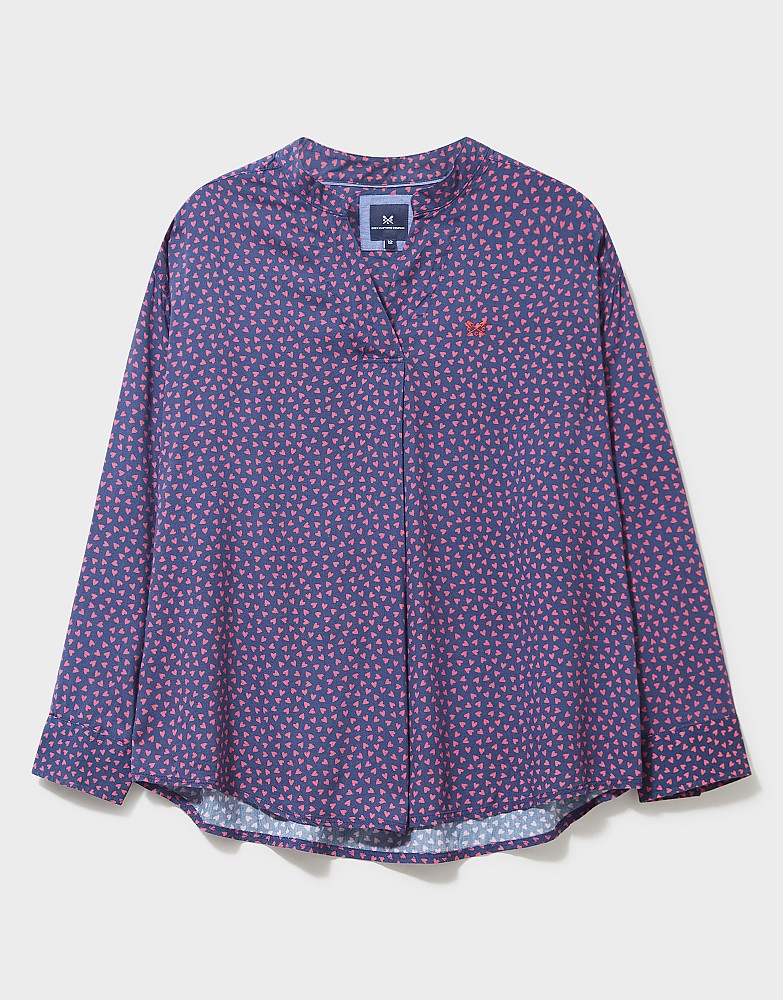 Heart Print Over Shirt