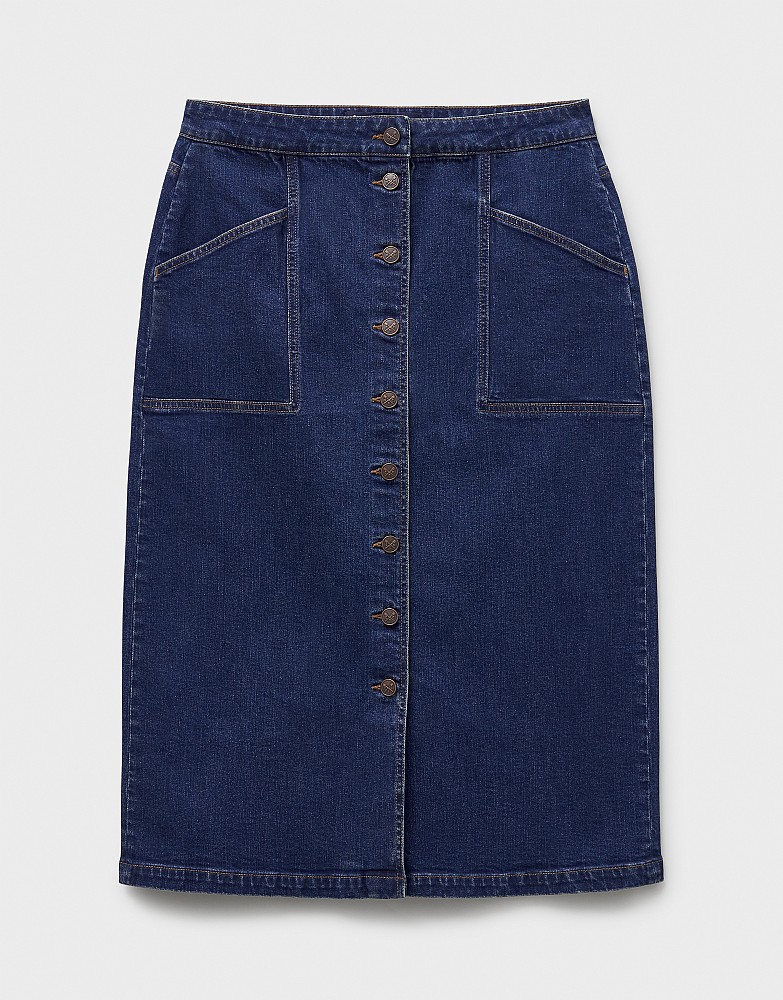 Denim Midi Skirt