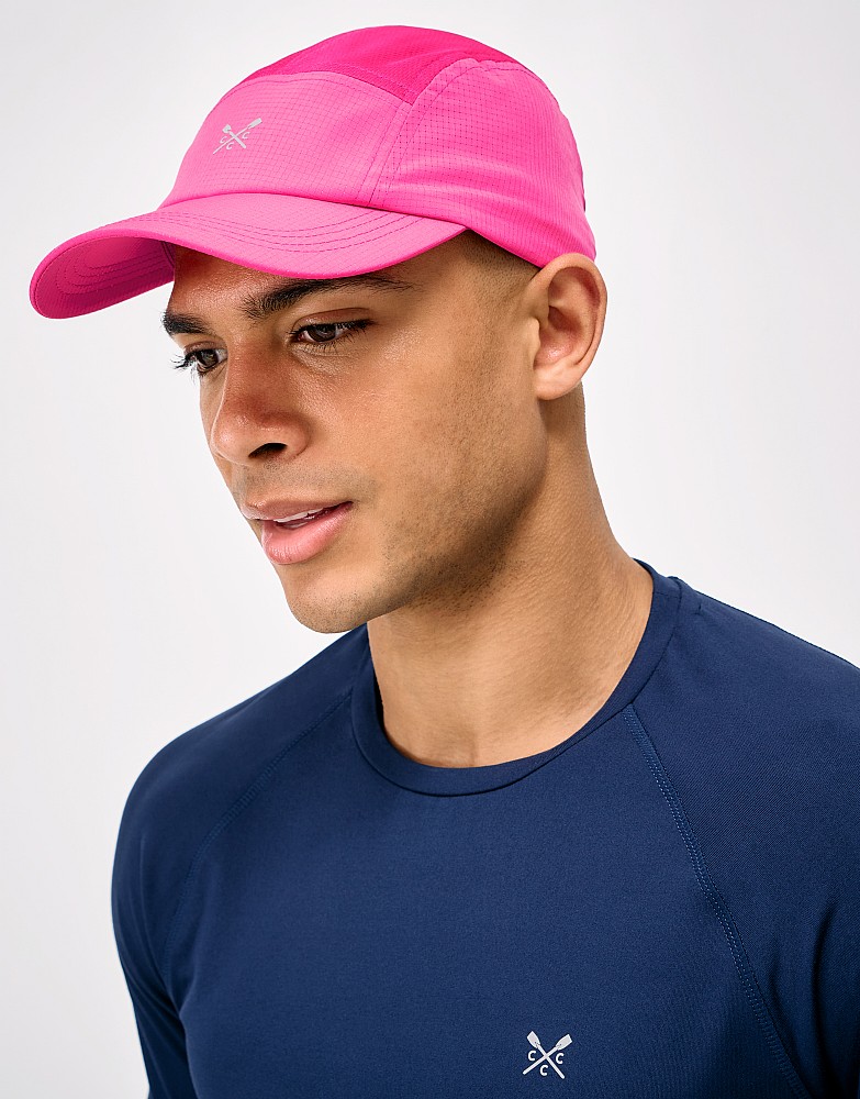 Active 5 Panel Cap in Raspberry Pink