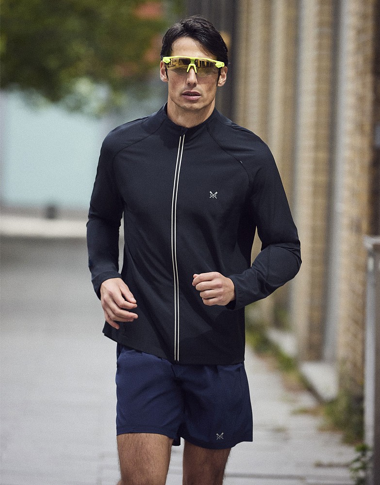 Bi-Stretch Running Jacket in Black