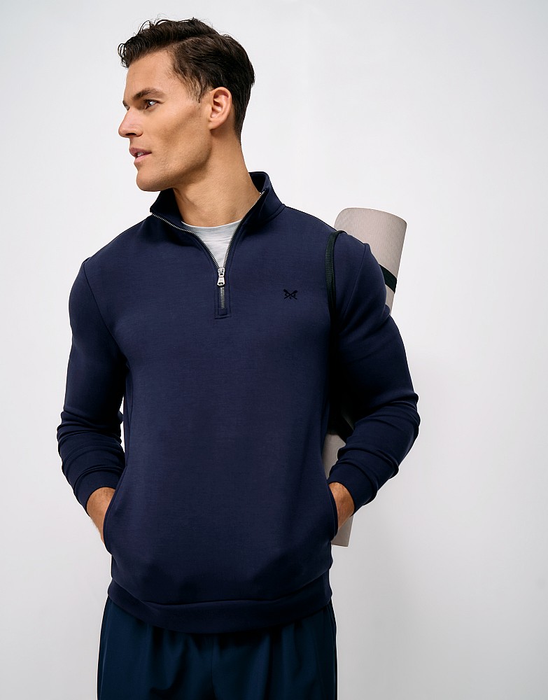 Stratus Active Half Zip Sweat in Navy
