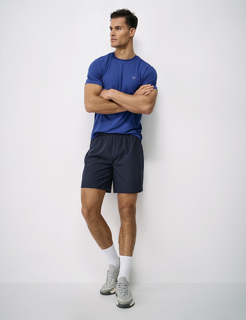 Mesh Inner Active Short in Navy