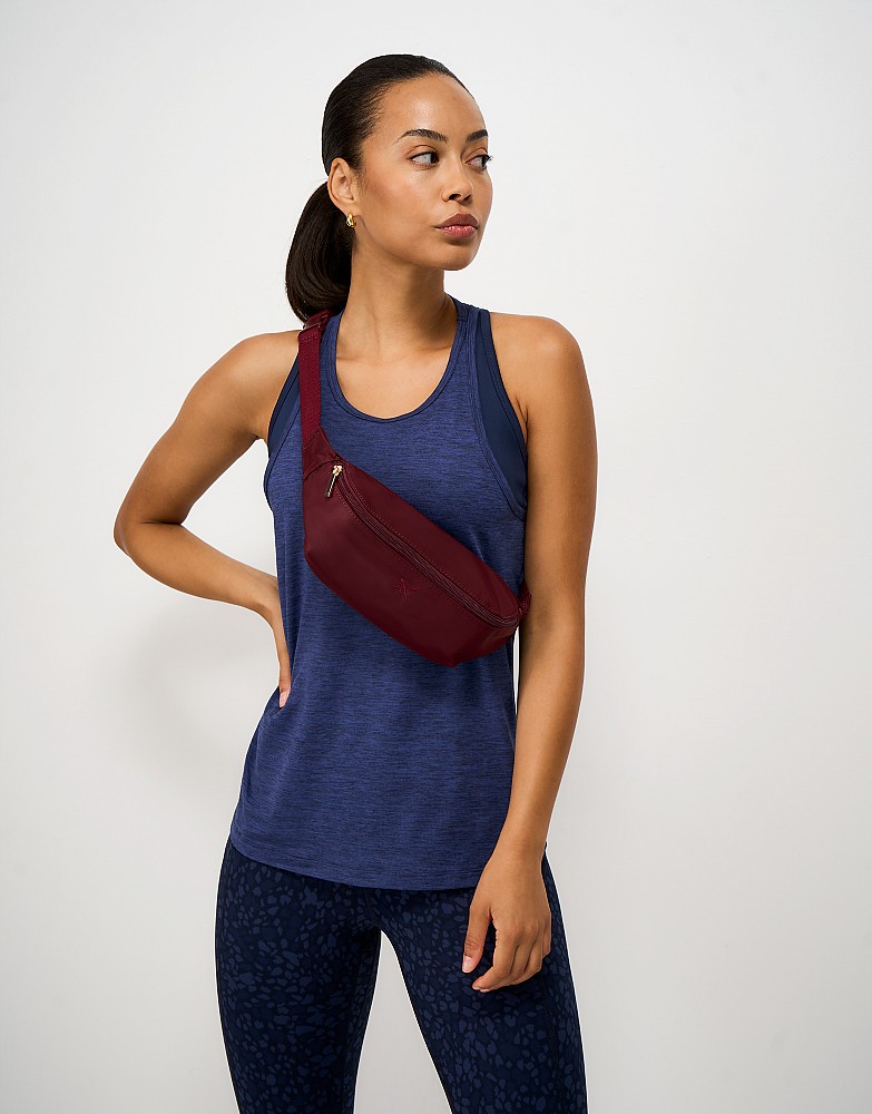 Relaxed Fit Vest in Navy Marl