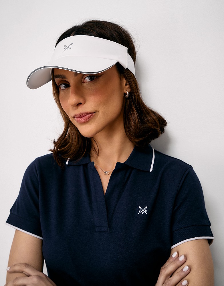 Branded Strap Visor in White