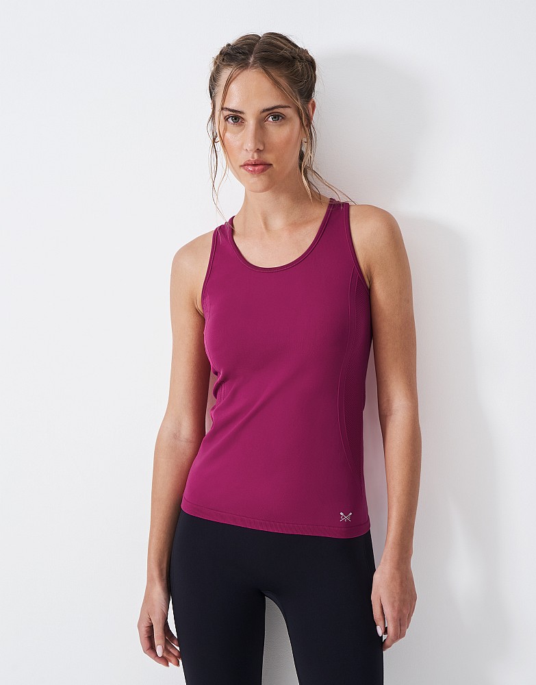 Seamless Sports Vest in Red