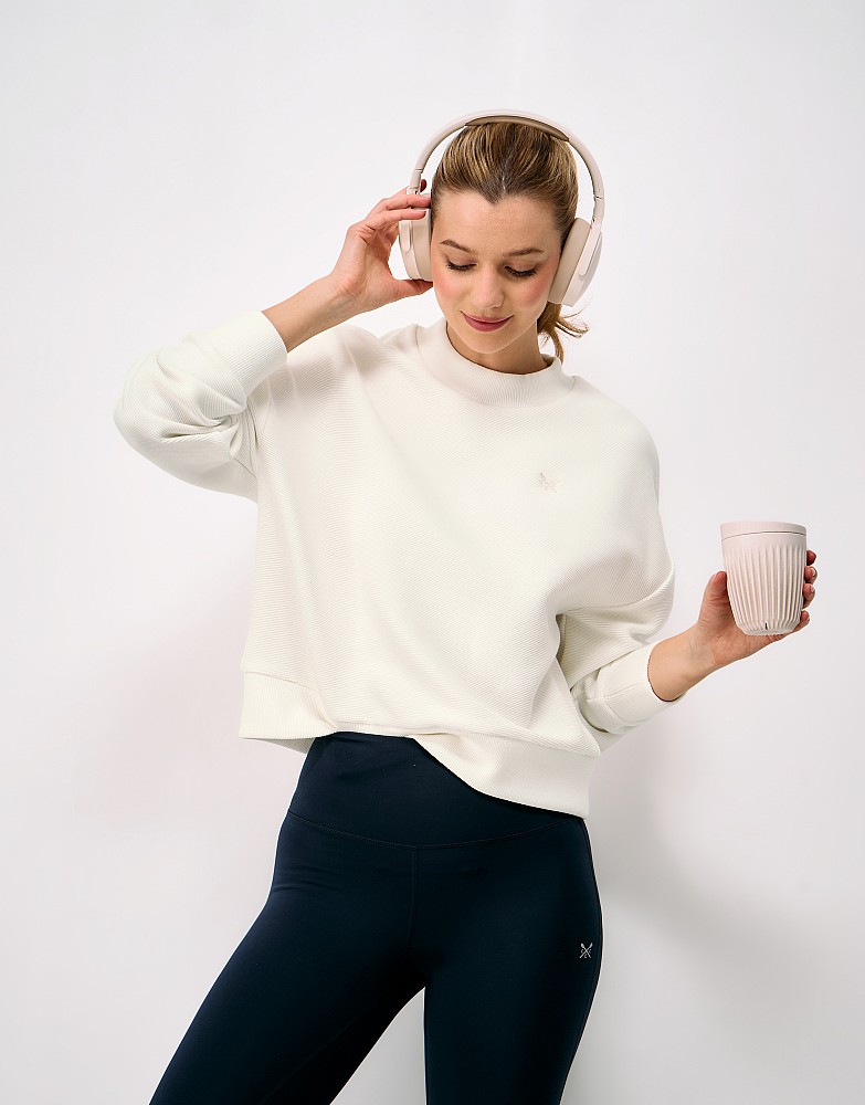 Ottoman Cooldown Sweat in White