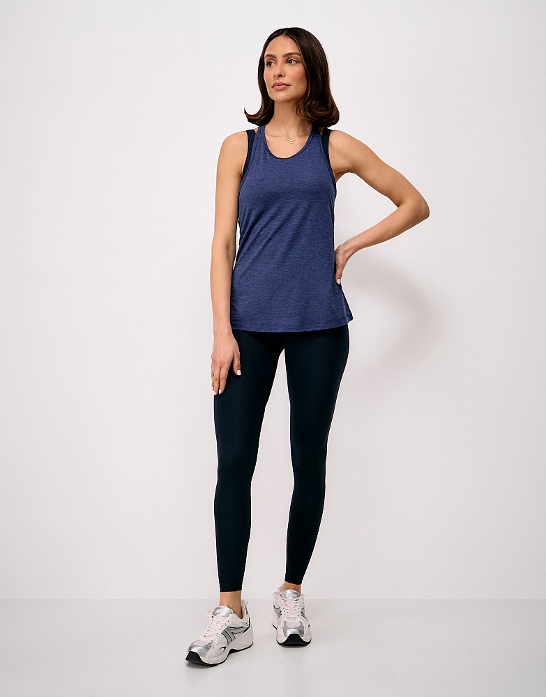 Relaxed Studio Vest in Navy Marl