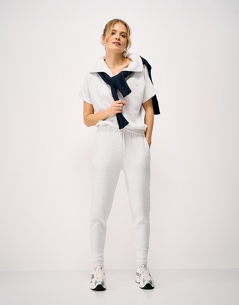 SuperLuxe Cuffed Jogger in Oatmeal