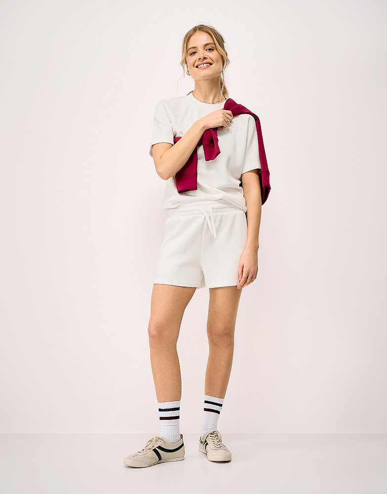 Superluxe Relaxed Shorts in White