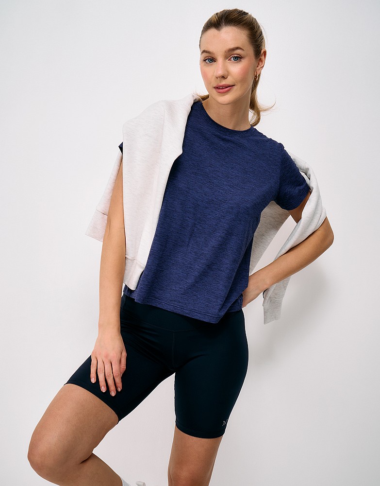 Relaxed Studio Tee in Navy Marl
